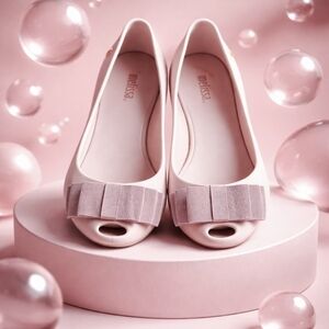 Melissa Ultra Sweet Pink Flats with Bow
